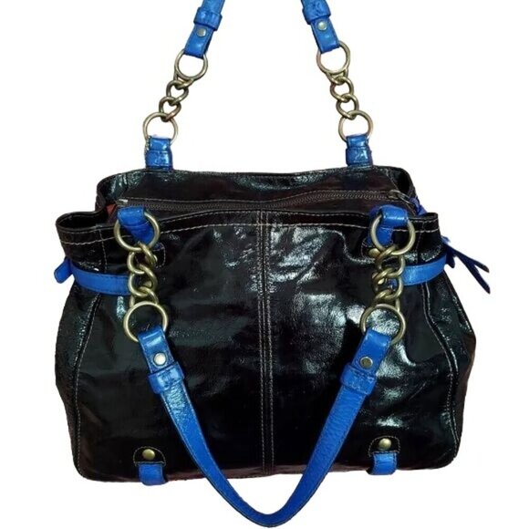 Coach Cursive Creed Limited Edition Legacy Garcia Mixed Patent & Suede Leather - Picture 2 of 7